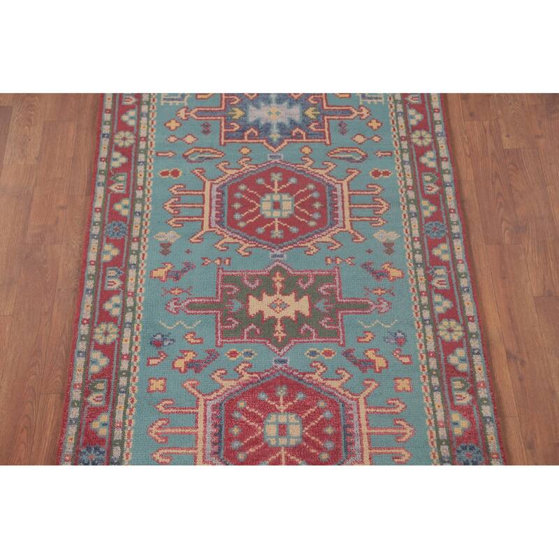 Traditional Kazak Oriental Accent Rug Handmade Wool Carpet - 3'0"x 5'0"