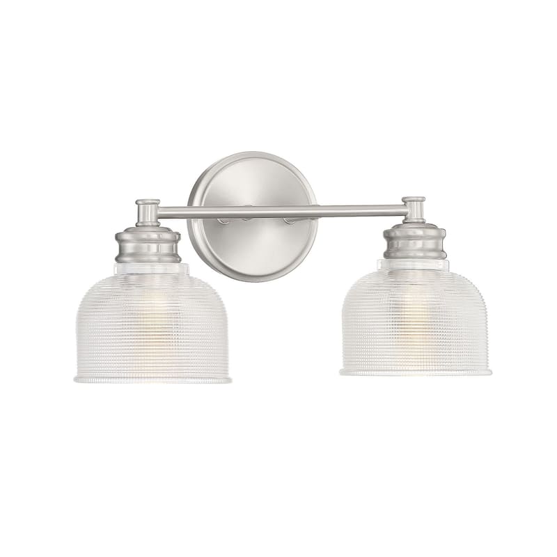 Meridian M80034 2 Light 16" Wide Bathroom Vanity Light with Halophane