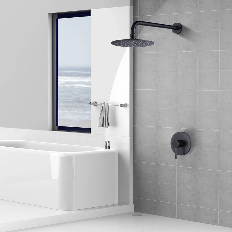WOWOW Single Handle 5-Spray Patterns Shower Faucet with Valve