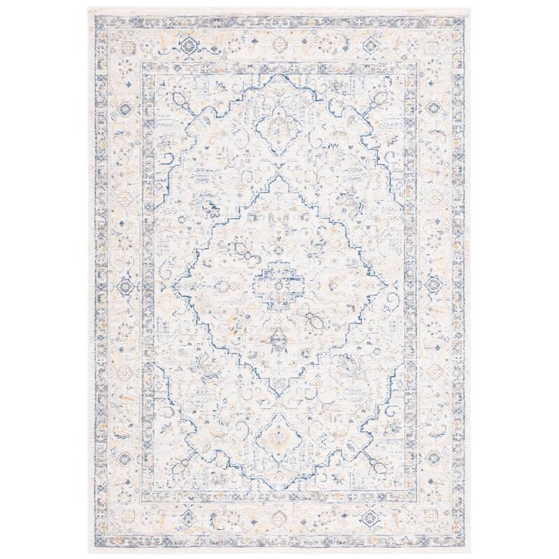 SAFAVIEH Laurel Aquata Bohemian & Eclectic Rug - 8' x 10' - Ivory/Blue