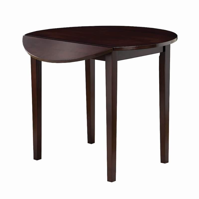 Transitional Style 3 Piece Wooden Dining Table and Chair Set, Brown