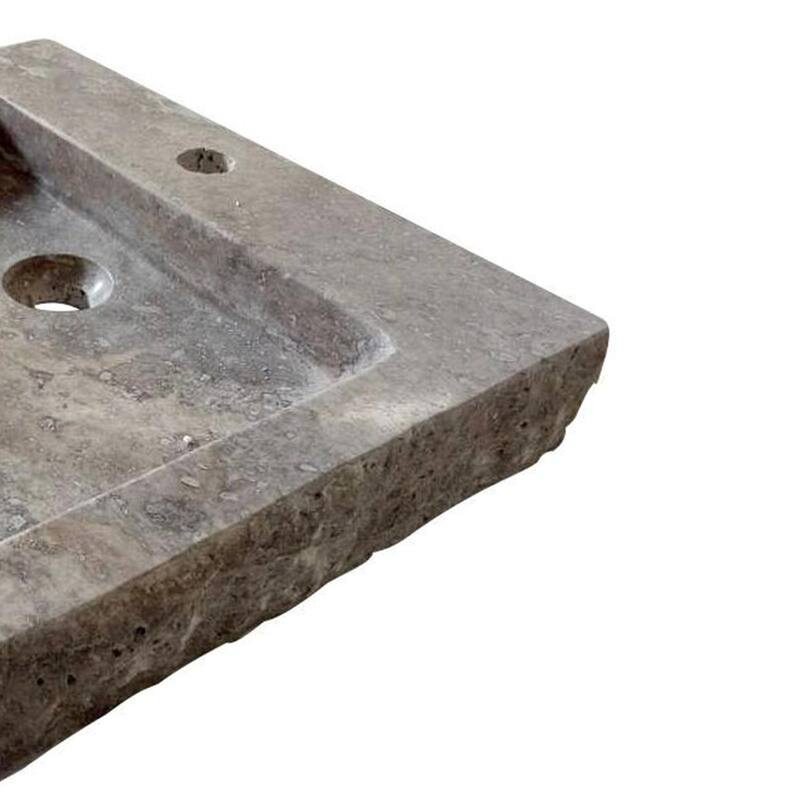 AA Warehousing Anthony Travertine Rectangular Sink