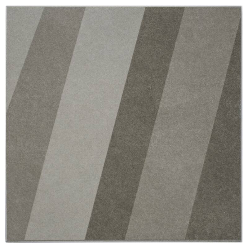 Shadows 8 in. x 8 in. Gray Matte Porcelain Wall and Floor Tile