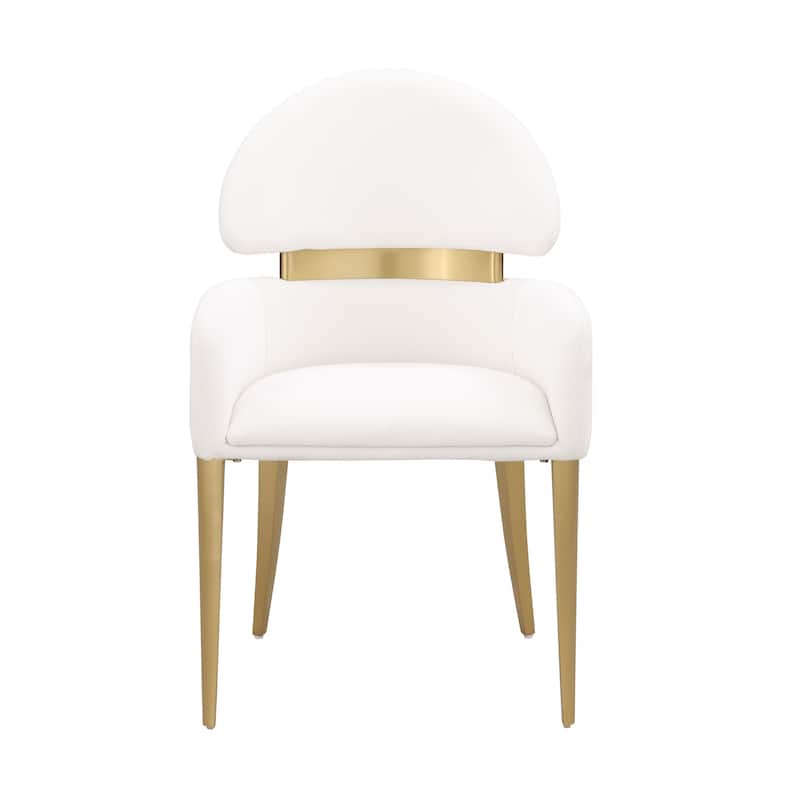 Furniture of America Luvien Modern 7-Piece White Sintered Stone Top Oval Dining Table Set