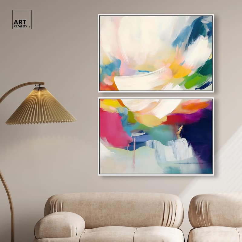 Riot of Color I Canvas Set of 2 by Art Remedy
