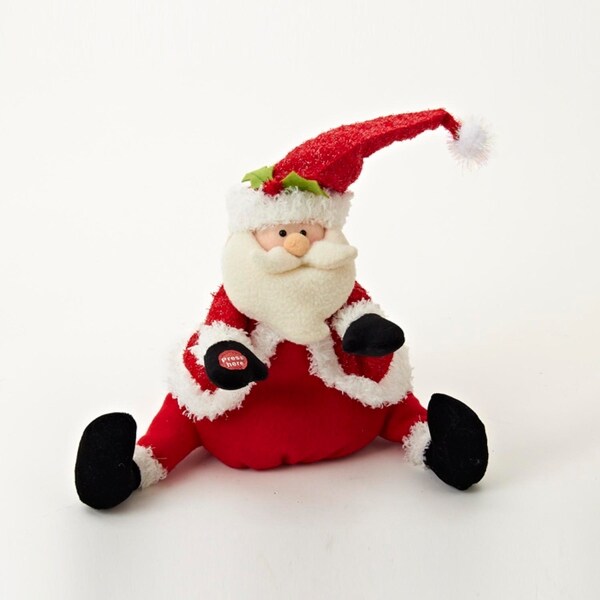 Shop 11 5 Battery Operated Plush Singing And Dancing Santa