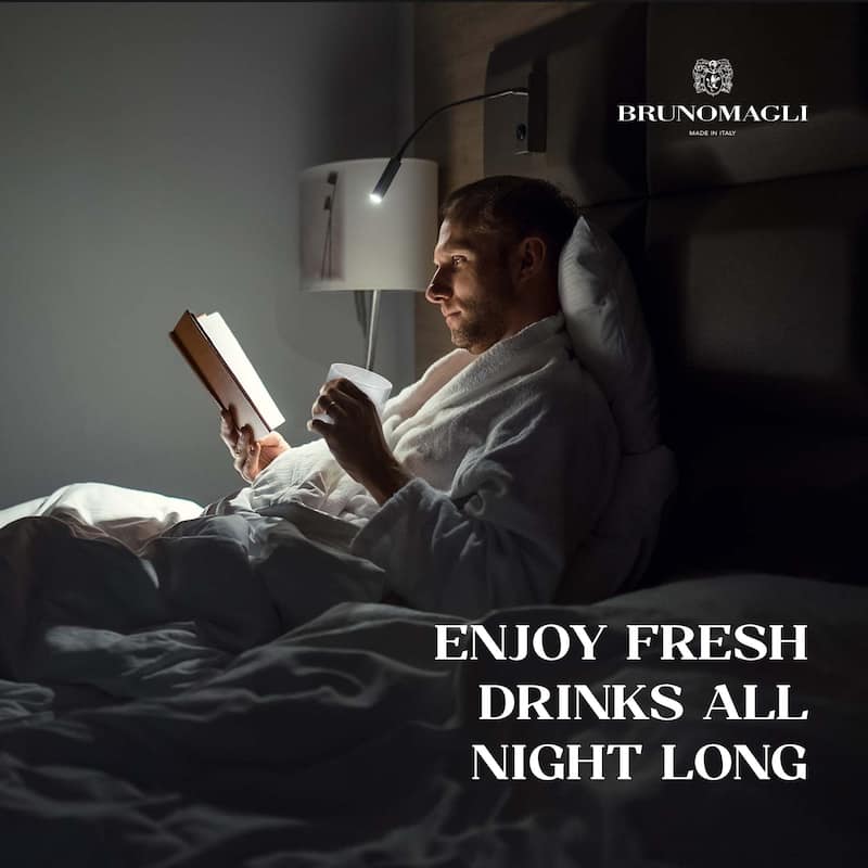 Bruno Magli Ribbed Carafe with Tumbler Lid - 28 oz