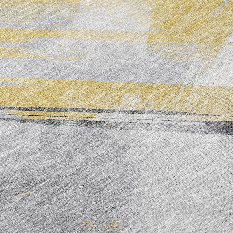 HomeRoots Striped Transitional Rectangle Outdoor Rug