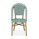 preview thumbnail 30 of 95, Furniture of America Irene French Chevron Wicker Patio Dining Chairs