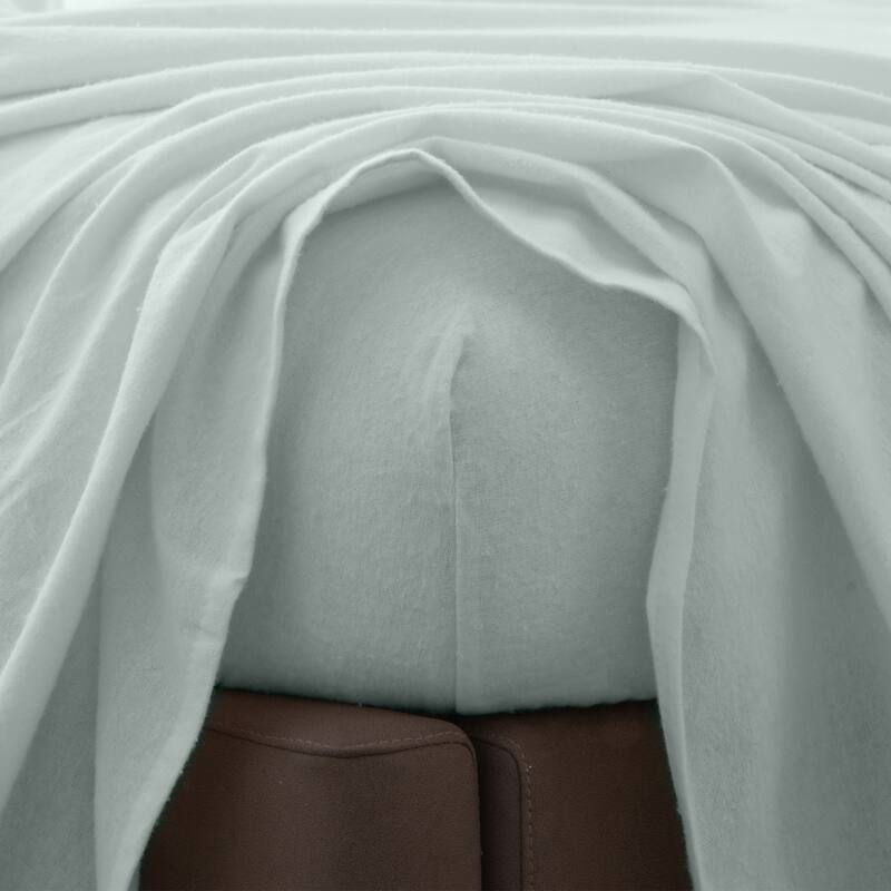 Ultra Soft 100% Turkish Cotton Flannel Double Brushed Solid Sheet Set