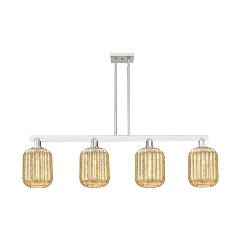 Innovations Lighting 716-4I-13-48 Preston Linear Cylinder Preston 4 - Brushed Satin Nickel / Mercury
