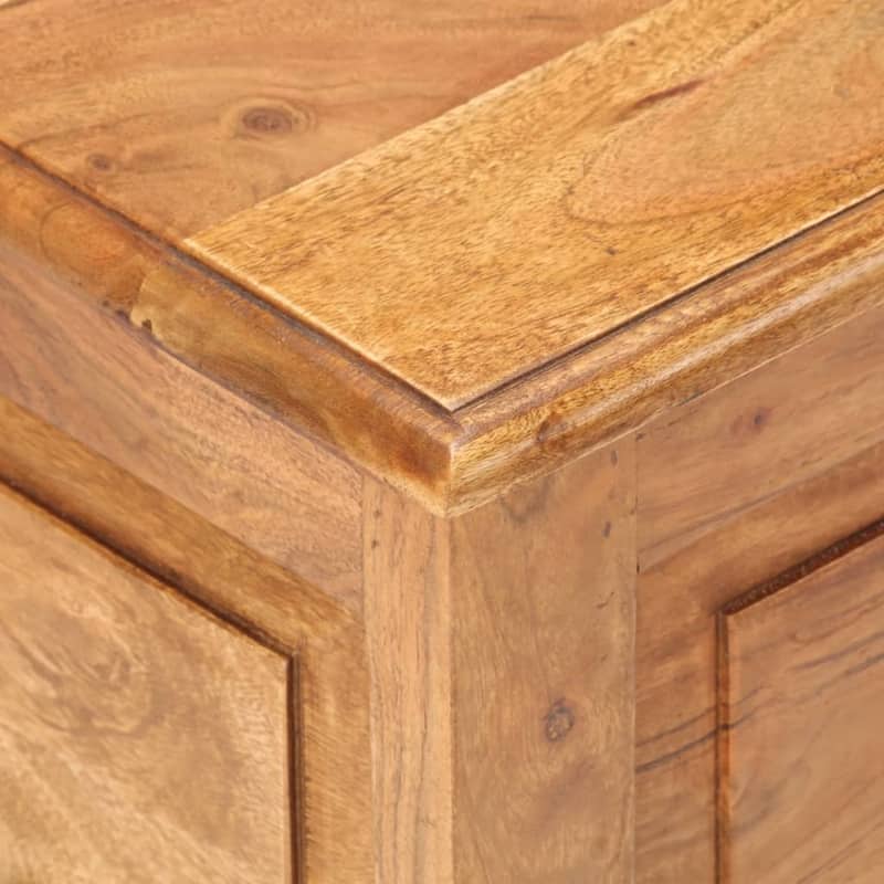 vidaXL Chest 15.7"x15.7"x15.7" Solid Acacia Wood