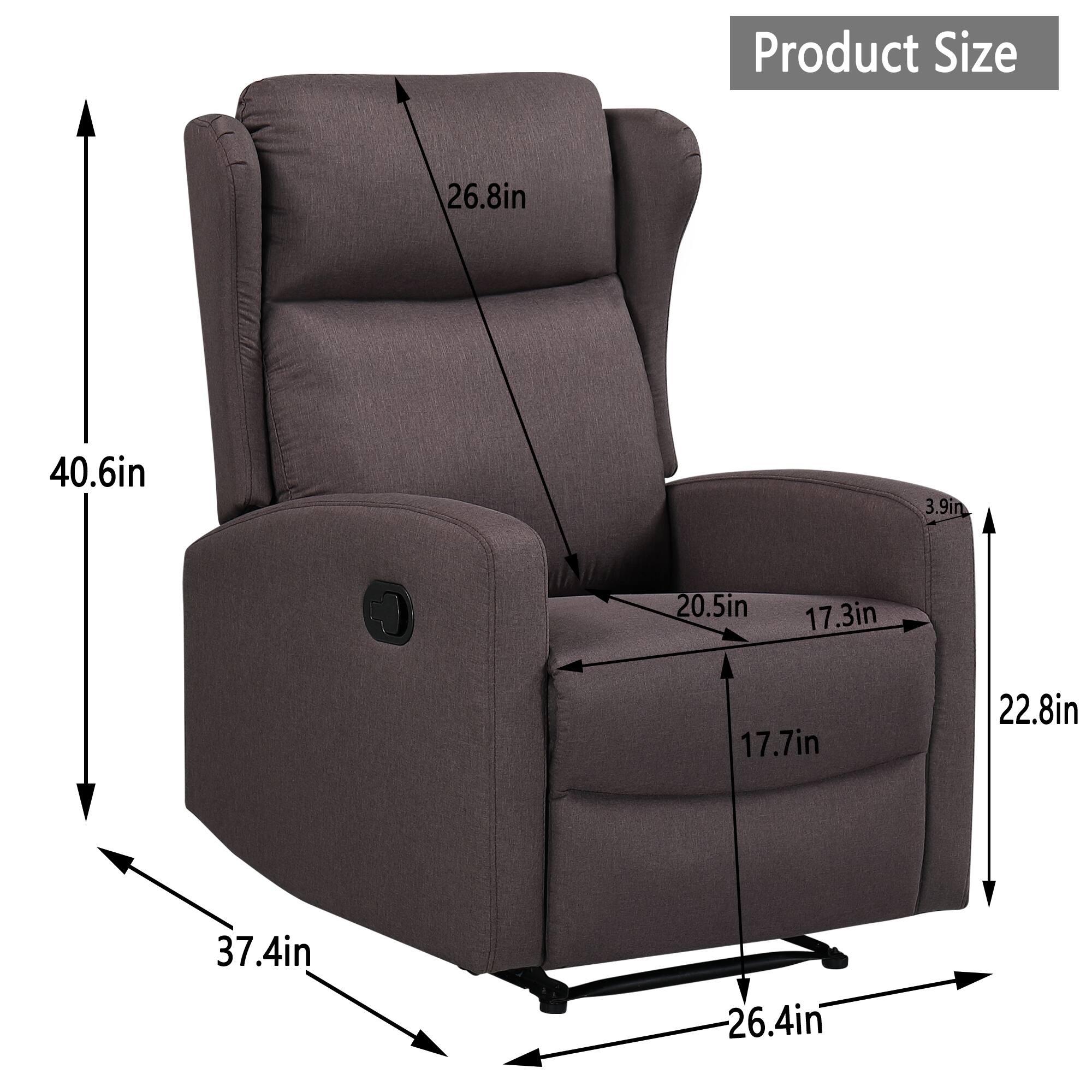 Adjustable Recliner with Lumbar Support, Easy Assembly, MultiUse Bed