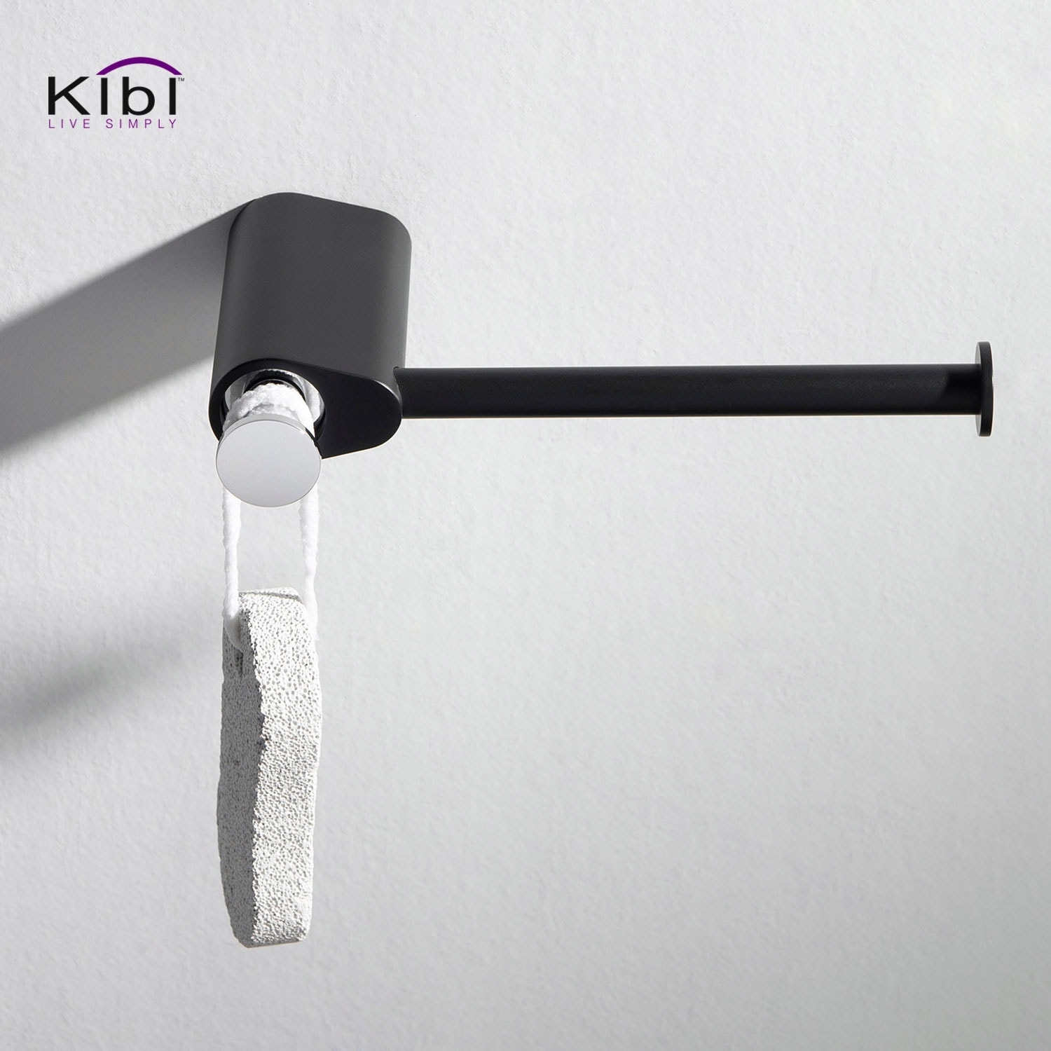 Wall Mounted Bathroom Tissue Holder - Sleek Chrome Hardware Accessory-image