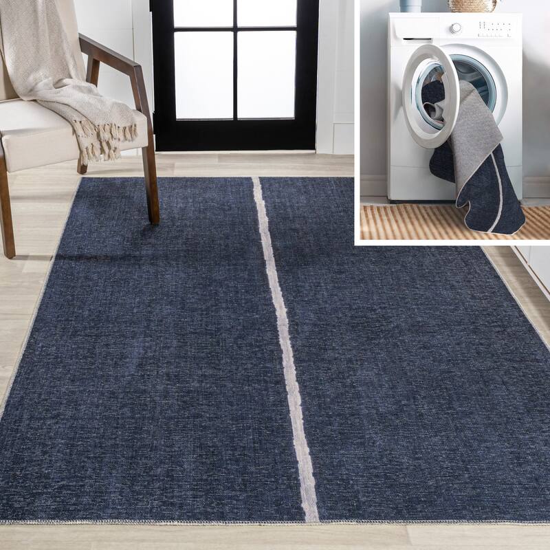 JONATHAN Y Korsa Medallion Textured Weave Machine Washable Area Rug