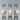 Modern Farmhouse 3-Light Metal Linear White Gold Dining Chandelier Cone Shade Kitchen Pendant