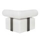preview thumbnail 12 of 15, Uttermost Bolster Back White Outdoor Corner Sofa