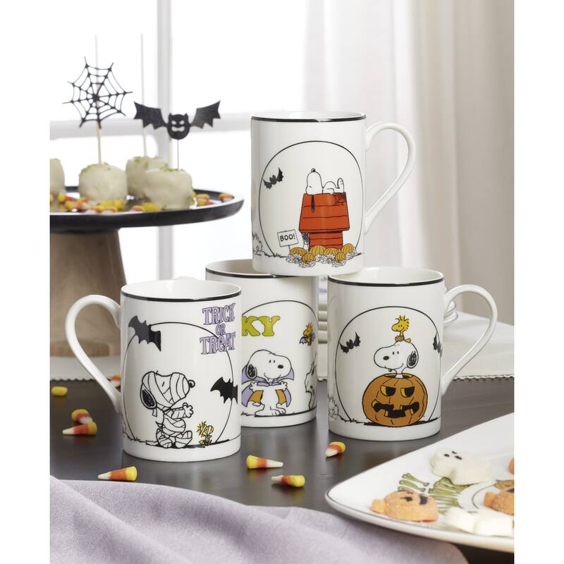 Lenox The Great Pumpkin Mugs, Set of 4