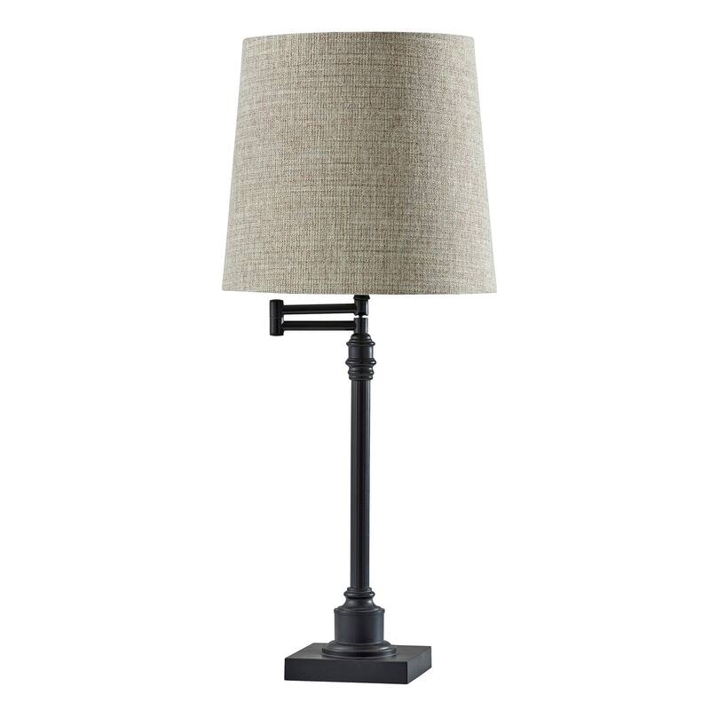 Dante Table Lamp- Natural Shade - Tan Textured Linen