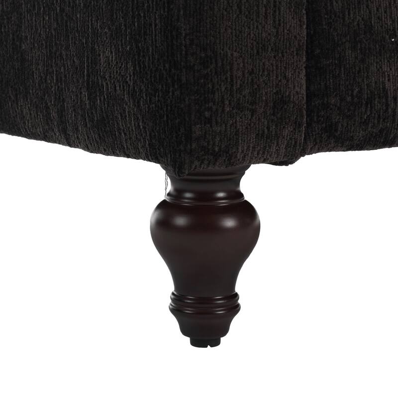 Modern chenille Fabric Loveseat