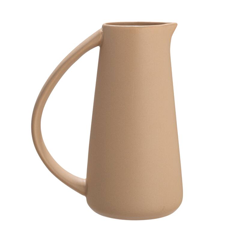 Stoneware Pitcher - 7.0"L x 4.8"W x 9.0"H
