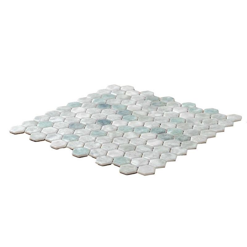 The Tile Life Eterna Hex 1x1 Glass Floor, Wall & Backsplash Tile