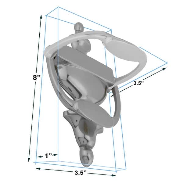 Door Knockers for Front Door 8" Dark Oil Rubbed Finish Cast Brass Door