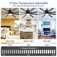 preview thumbnail 21 of 128, Sofucor 52/66/72/76/84Inch Large Ceiling Fan with Dimmable LED Light ,Remote&APP Control,8 Blades for Large Living Room,Porch