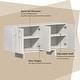 preview thumbnail 4 of 16, Clihome Modern Wood Storage Buffet Sideboard with 4 Doors