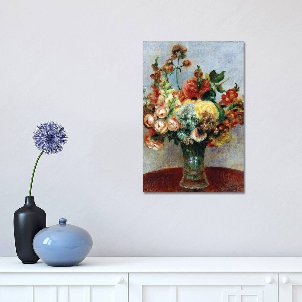 iCanvas "Flowers in a Vase" by Pierre-Auguste Renoir Canvas Print