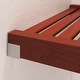 preview thumbnail 8 of 10, John Louis Home 12in Deep Solid Wood Simplicity Organizer Red Mahogany