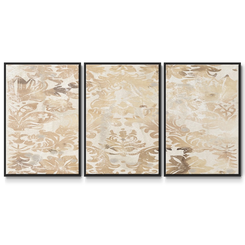 Walnut Damask II - Multi Piece Framed Canvas