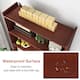 72-inch Bookcase, Modern 6-Tier White Bookshelf, Wood Display Shelf