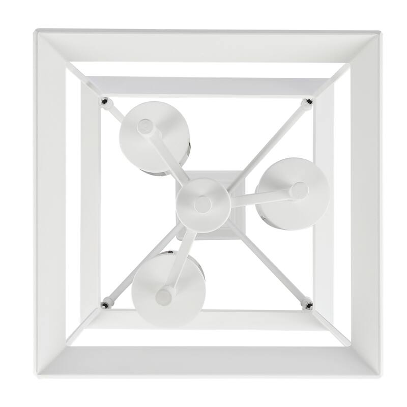 Golden Lighting Smyth 3-light Pendant in Natural White