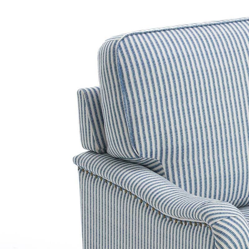 Modern Chenille Swivel Armchair and Storage Ottoman