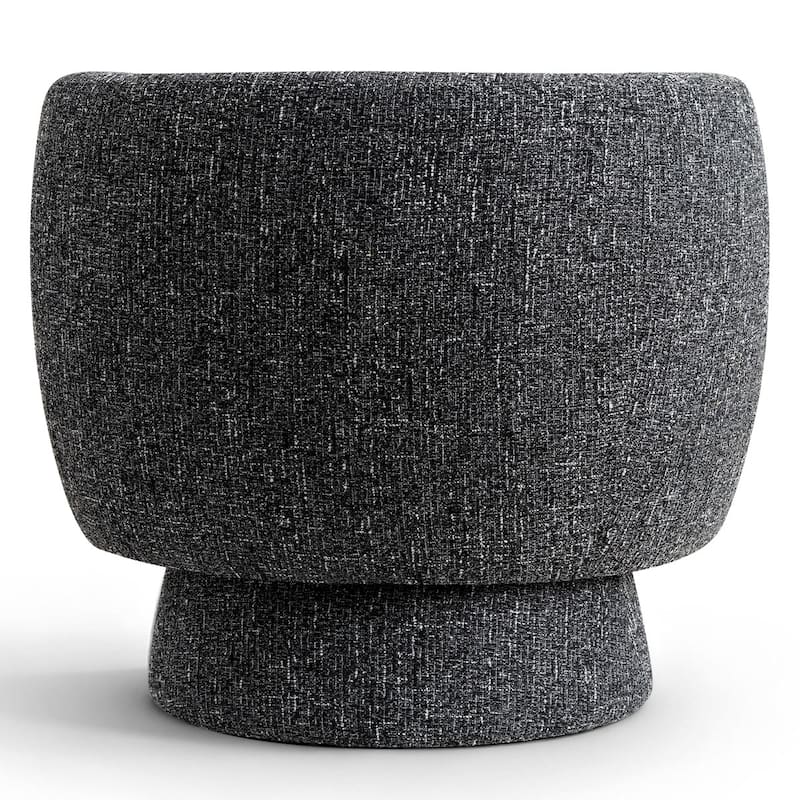 Upholstered 360 Swivel Barrel Accent Armchair(Set of 2)