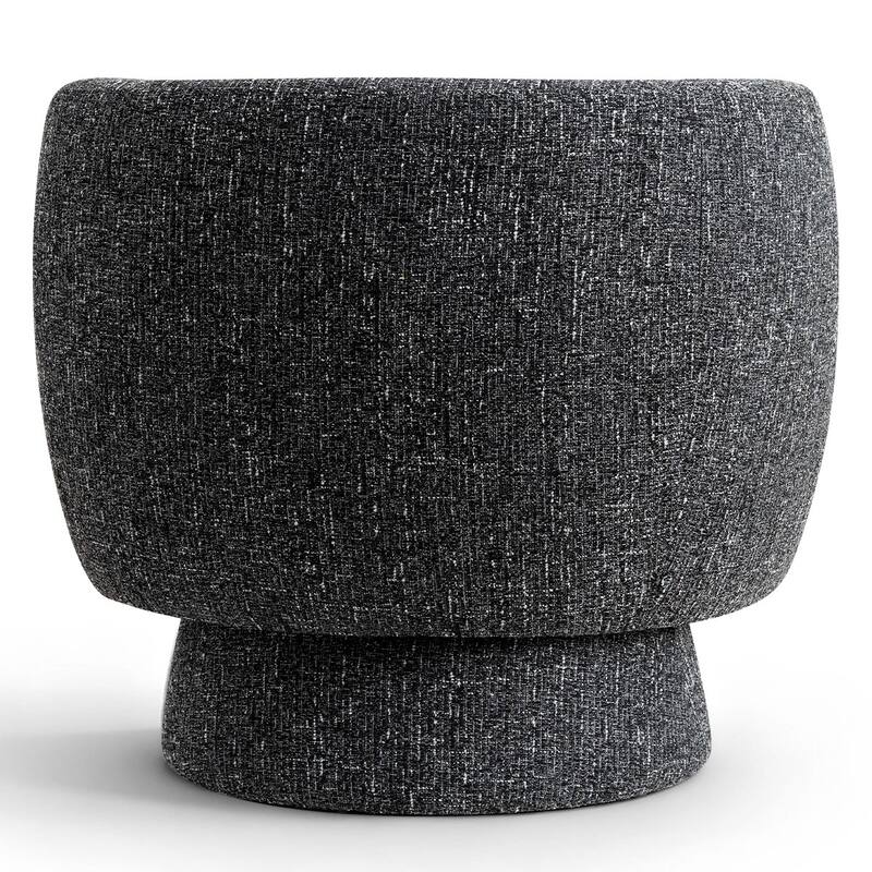 Upholstered 360 Swivel Barrel Accent Armchair