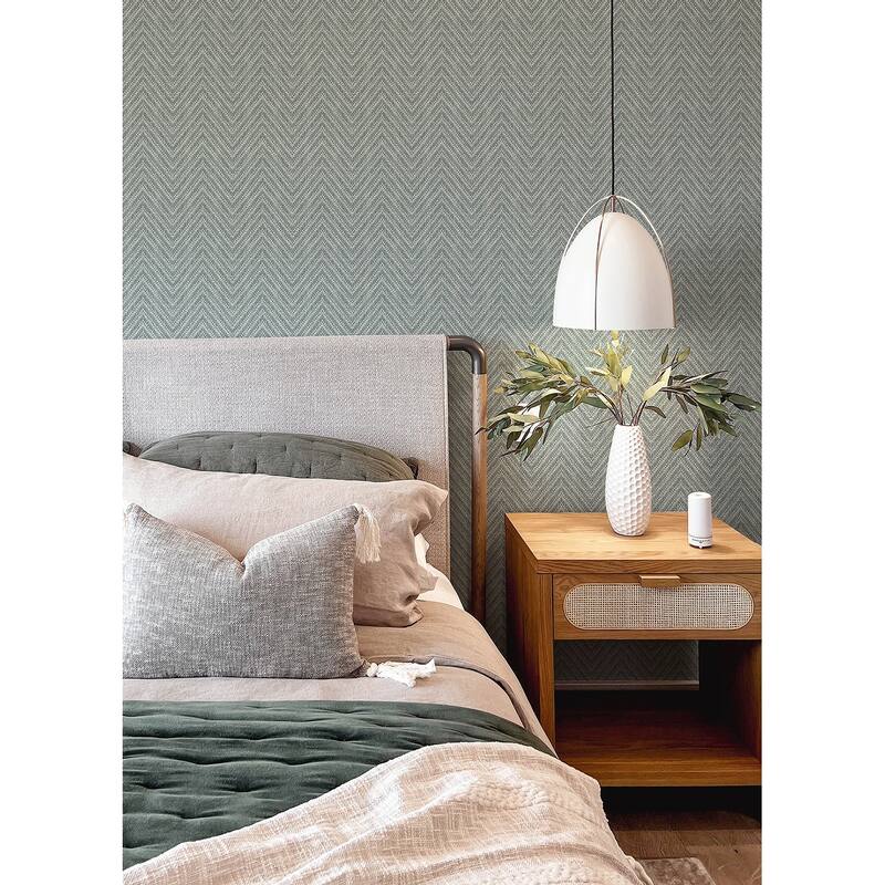 A-Street Prints Jia Charcoal Paper Weave Grasscloth Wallpaper