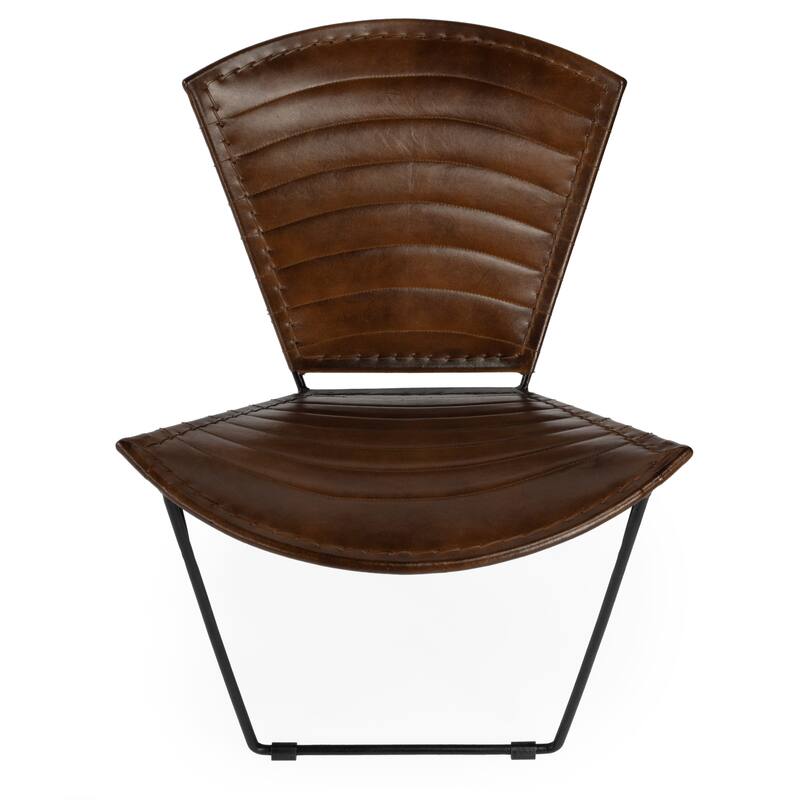Felix Iron & Leather Accent Chair