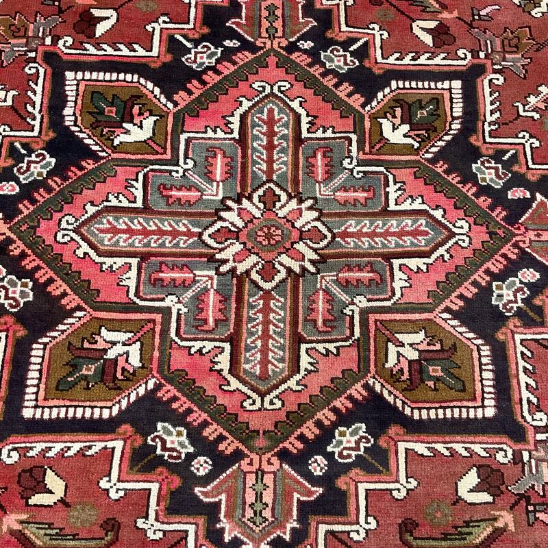HERAT ORIENTAL Handmade Fine Persian Heriz Wool Rug - 6'5" x 9'7"