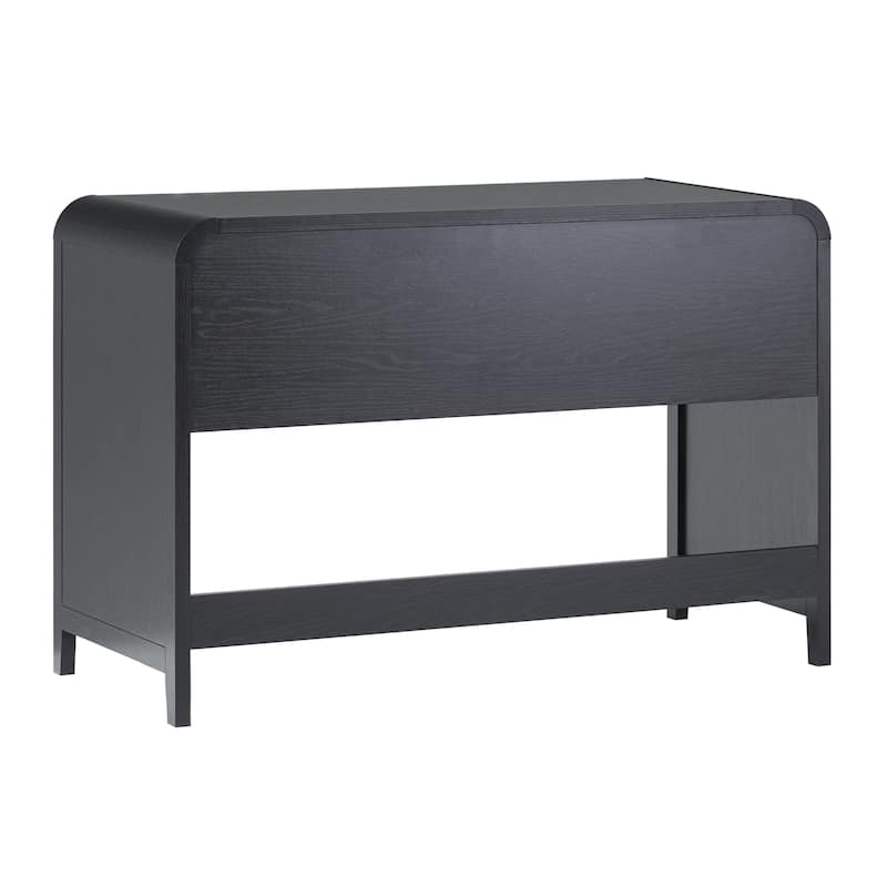 Middlebrook Designs Waterfall Desk with Center Drawers
