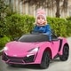 preview thumbnail 15 of 42, 12V 2.4G RC Electric Vehicle with Lights - 46" x 28.5" x 19" (L x W x H) Pink