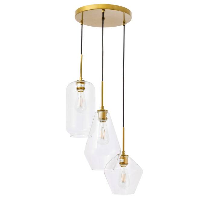 Gerald Glass 3-light Pendant