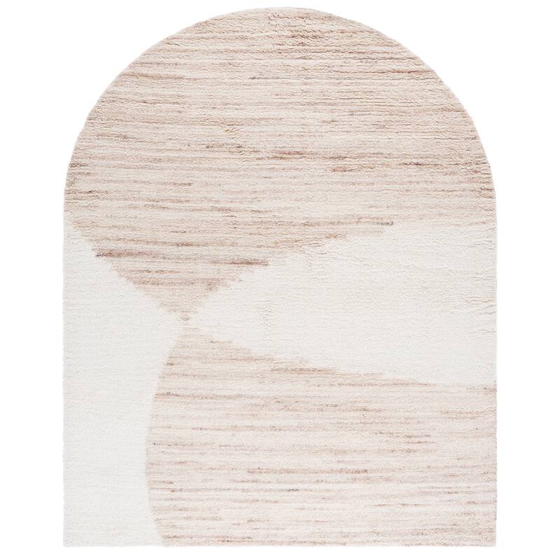 SAFAVIEH Handmade Vermont Nicolle Transitional Wool Rug - 8' x 10' - Beige/Ivory