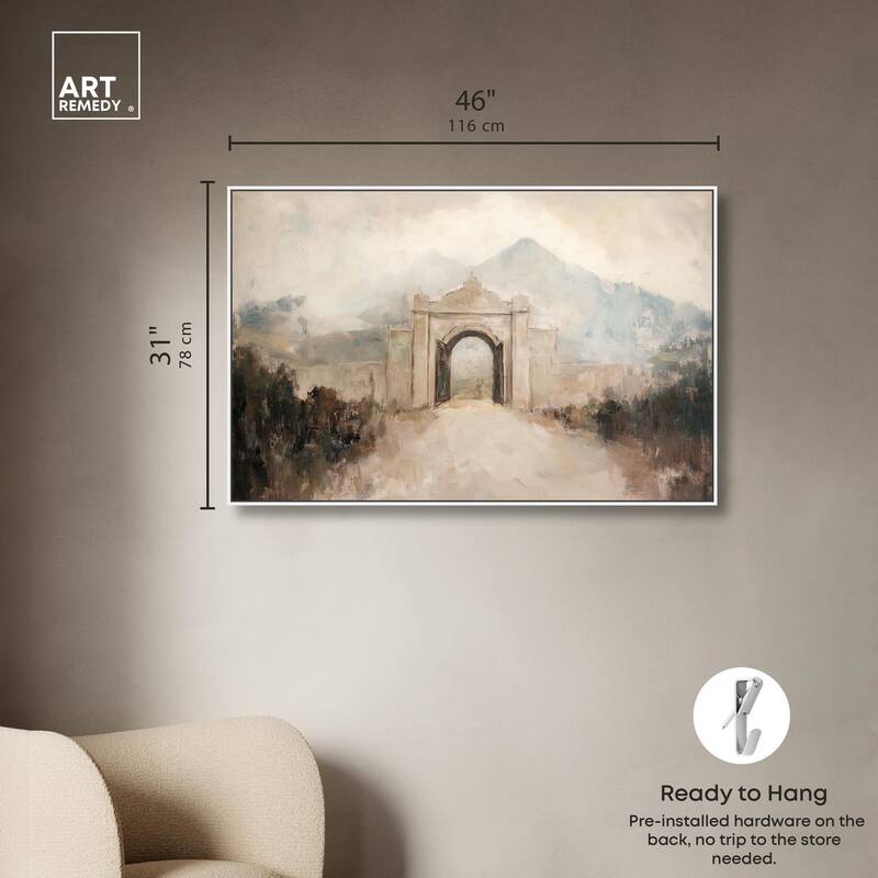 Stone Arch Canvas by Art Remedy