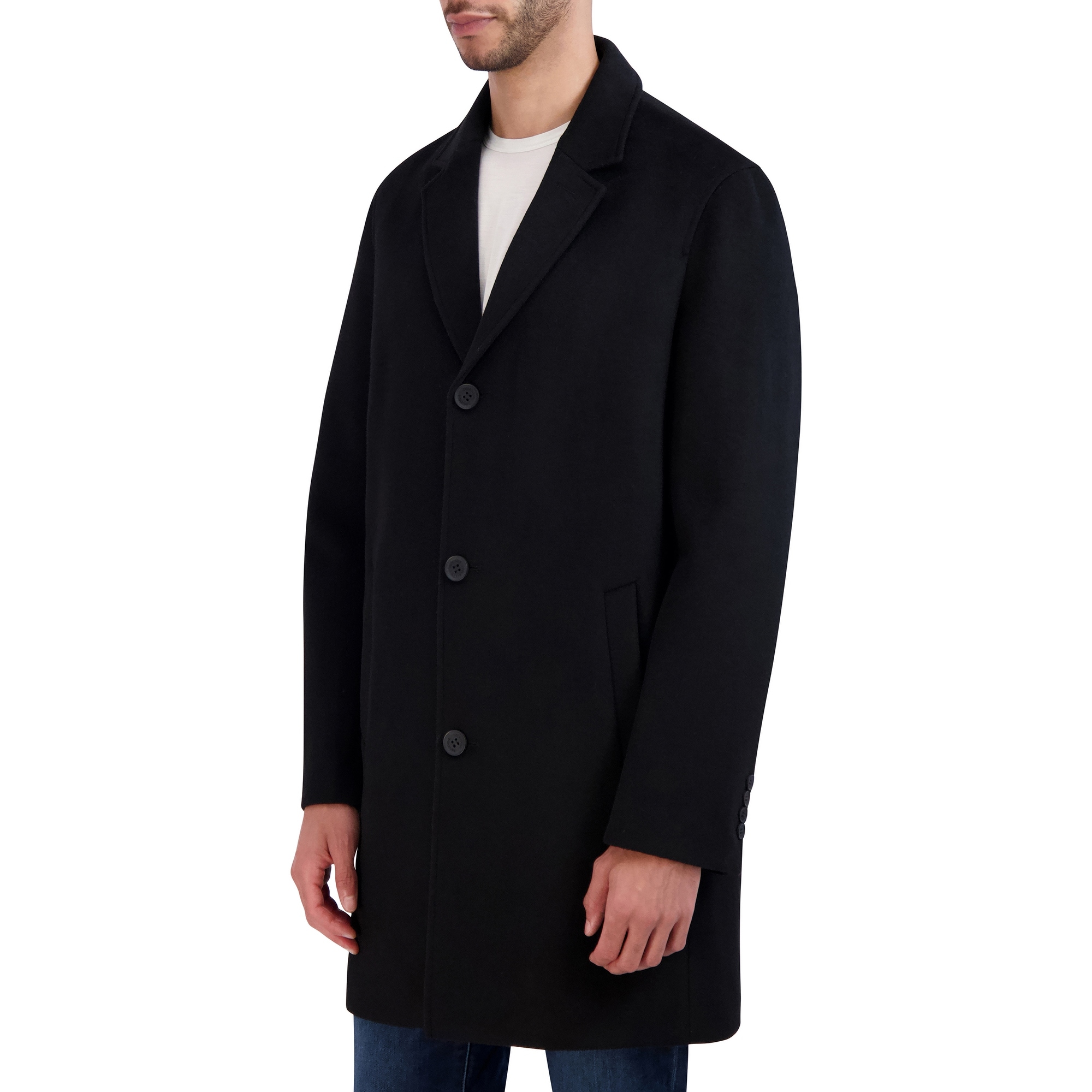 Cole Haan Men's Wool Blend Melton Coat