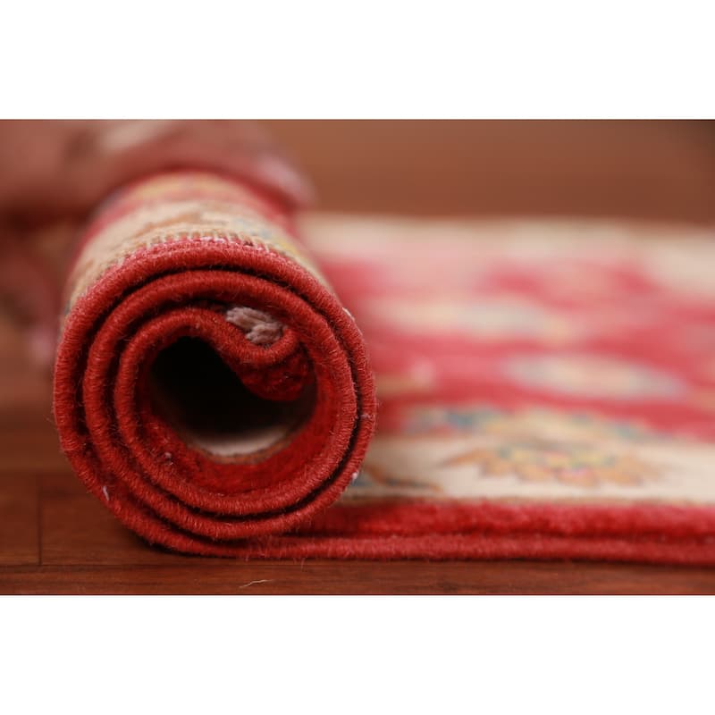 Traditional Red Kazak Oriental Rug Hand-Knotted Wool Carpet - 2'0" x 3'0"