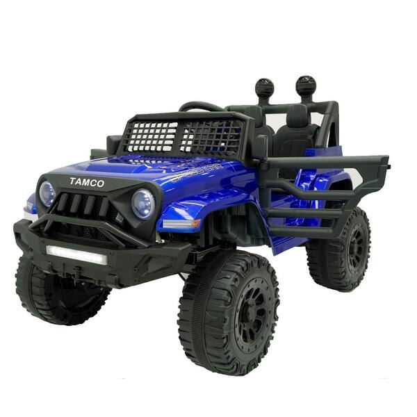 slide 2 of 9, Ride On Car - Kids Electric Car, Remote Control, Gift for Boys and Girls - Blue Kids - Blue