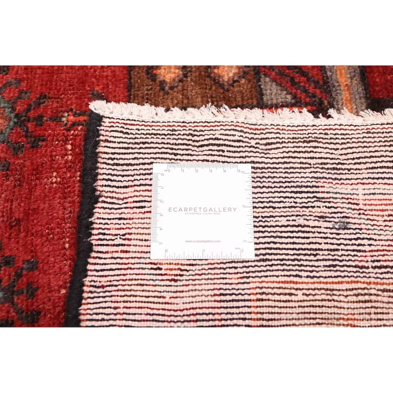 ECARPETGALLERY Hand-knotted Konya Anatolian Dark Red Wool Rug - 4'9 x 10'3