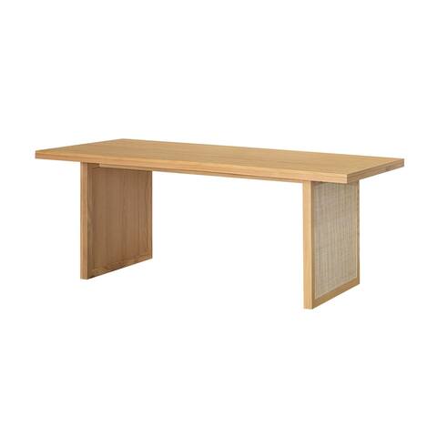 79" Wide Dining Table, Brown